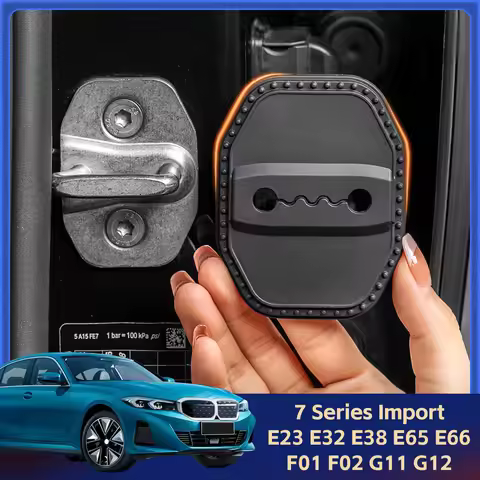 2/4Pcs Silicone Car Door Lock Cover Protective Decoration Case For BMW 7 Series Import E23 E32 E38 E