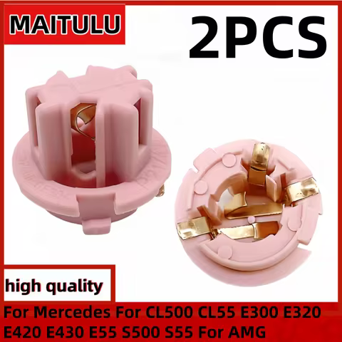 2pcs Rear Tail Light Lamp Bulb Socket Parts A2108260082 For Mercedes For CL500 CL55 E300 E320 E420 E