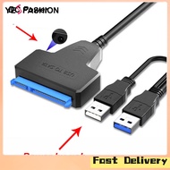 Broadfashion new！SATA To USB Type-A Hard Drive Cable 5Gbps External Hard Drive Cable Connector 2.5" SATA Drive Adapter USB3.0 SATA Drive Cable