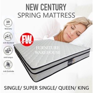 NEW CENTURY BONNELL SPRING MATTRESS (SINGLE/ SUPER SINGLE/ QUEEN/ KING)