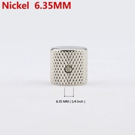 KR-【Made in Korea】1 Piece Flat Top Metal Knob For Electric Guitar Bass 19MM*19MM*6.0MM/6.35MM 1/4