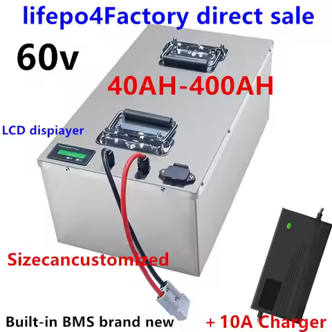 20S 60V 40Ah 80Ah 100Ah 150Ah 200Ah 240Ah 300Ah 400Ah Lifepo4 Battery for 3KW 6KW EV RV Motorcycle T