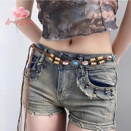 AmongSpring> Bohemian Colorful Braided Waist Rope Ethnic Style Woman Dress Belt Y2K Waist Chain Dres