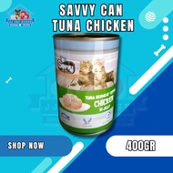 SAVVY CAN TUNA CHICKEN 400GR