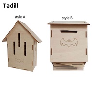 [dksqer] Wooden Bat House Bats Nesting Box Decoration Wooden Bats Nest Weatherproof Stable Wall Hang