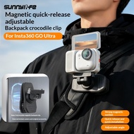 For Insta360 GO Ultra Magnetic Quick Release, For Insta360 GO Ultra Backpack Clip, For Insta360 GO U