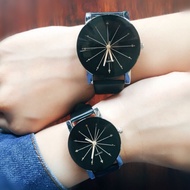 Geneva unisex leather wrist Korea fashion belt watch for men women relo
