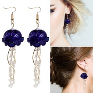 Stat 1 Pair Unique Jellyfish Tassels Earrings Chain Earrings Unique Pendant Earrings