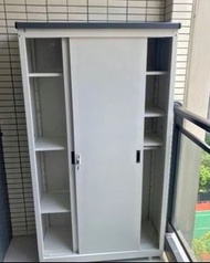 🌟戶外陽台櫃locker防曬儲物櫃推拉門🌟衣物收納防水室外收納貓砂櫃帶鎖＃儲物櫃＃locker