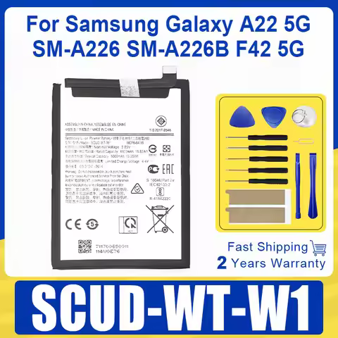5000mAh SCUD-WT-W1 WT-N1 Replace Battery For Samsung Galaxy A22 5G SM-A226 SM-A226B F42 5G Phone Bat