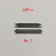 2-5pcs 64pin LCD Display Screen FPC Connector For Samsung S10 Note10 Plus S10+ 5G S10E NOTE9 W20 Fol