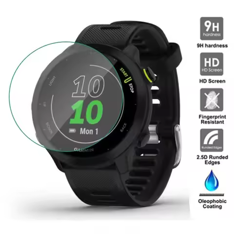 2Pcs Tempered Glass Protective Film For Garmin Forerunner 55 158 Smart Watch Screen Protector Cover 