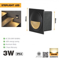 LOCAL789 EILON 3W Step Lamp Warm Light Model Tl-850F/BK Black Shop In