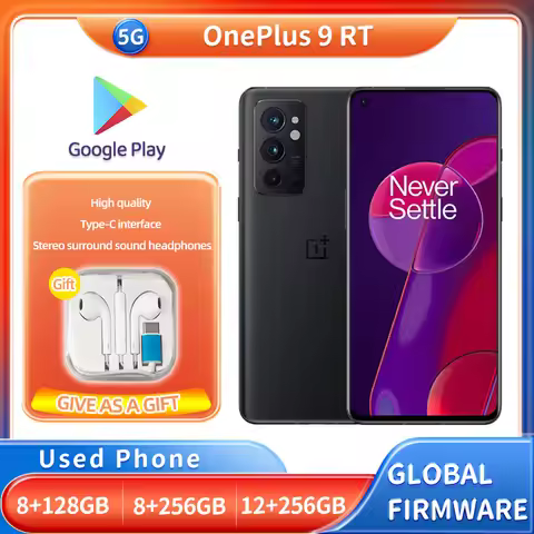 OnePlus 9 RT 9RT 128GB 256GB ROM SmartPhone 5G Android Dual SIM (Nano SIM) 6.62 inches 2400x1080px 4