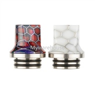 Ready Stock honeycomb Delrin Resin Flat 810 drip tip  Wotofo profile RDTA Freemax Fireluke 3 Maxluke Tank smok tfv9 tank