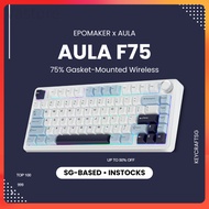 Vastore      [SG STOCK] AULA F75 75% Wireless Prebuilt Mechanical Keyboard Leobog Reaper Switch CNY