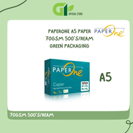 PAPERONE A5 COPIER PAPER GREEN 70GSM