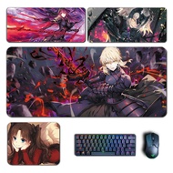 Anime Fate Stay Night Mouse Pad Fate Grand Order Saber Rin Alter Mousepad Computer Laptop Gamer Pad Gaming Accessories Desk Mat
