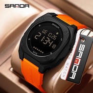 SANDA 6303 multifunctional sports electronic watch 5ATM waterproof student men watch -36