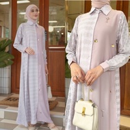 Kayla beads dress - gamis premium series dengan by 4season hijab