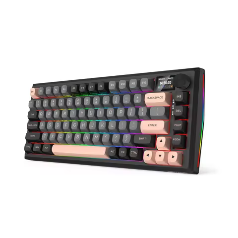 Redragon K720 Wireless CNC Gasket Gaming 81 Keys Mechanical Smart 1.14’’ TFT Info Display KeyboardLi