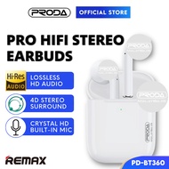 PRODA Earbuds Wireless Earbuds Stereo Earbuds Bass PD-BT360 True Wireless Earbuds Noise Cancelling Earbuds Bluetooth