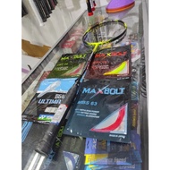 [ORIGINAL] MAXBOLT WOVEN TECH 90 35 LBS BADMINTON RACKET