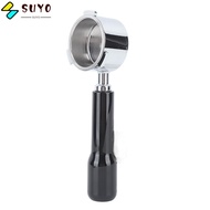 SUYO 51mm Portafilter, 3 Ears Design Stainless Steel Bottomless Portafilter, Coffee|Accessory Filter