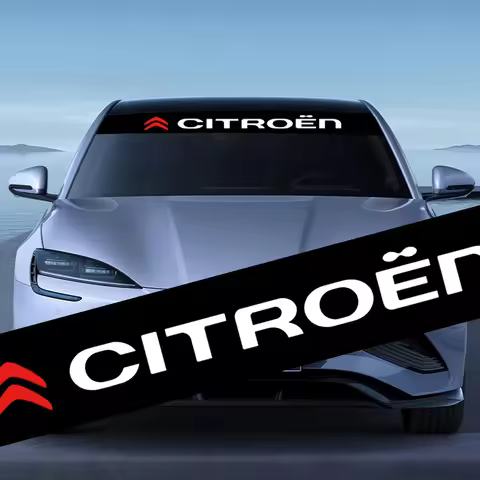 Car Front Windshield Stickers Front and Rear Decorative Decals Sticker For Citroen C1 C2 C3 C4 C5 C6