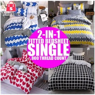 RSS_CADAR/Bedsheet Single 2 in 1 Single Bedsheet