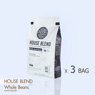 Mezzo : เมล็ดกาแฟ คั่ว 3 ถุง (Roasted Coffee Beans House Blend 3 bags)