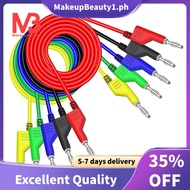 Multimeter Test Leads 1m 3.3ft, Stackable Banana Plugs 1000V 15A, 5pcs Soft Wires