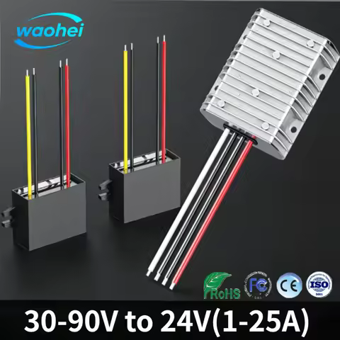 30-90V to 24V 1-24A DC DC Step Down power converter voltage regulator inverter buck converter Power 