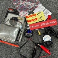 Battery VOLT METER And Temperature VOLT METER/Round KOSO VOLT METER