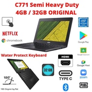 Acer C731 Heavy Duty Chromebook 4GB Ram SSD Slim Speaker Nice ChromeOS C731 speed like i5 LAPTOP