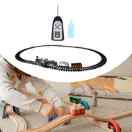 [mojotorw7] Train Set for Kids Electric Train Toy Creative with Lights and Sounds with