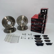 Honda Civic EF2 EF3 EF9 SH3 SH4 Front And Rear Brembo Brake Disc And Brake Pad (Full Service)