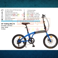 sepeda lipat / folding bike odessy 16  2036 phyton - grab/gojek instan - grey blue tanpa bagasi