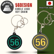 56design Circle Logo Rubber Keychain (Gray & Yellow) / 56design Circle Logo Rubber Keychain (Black &