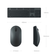 Xiaomi MI Wireless Keyboard Mouse Set 2 คีย์บอร์ดไร้สาย 104 Keys 1000dpi 2.4GHz