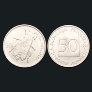 Slovenia 50 Cents Aluminum Coin100% Real Genuine Original