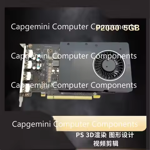 Original For NVIDIA Quadro P400 P600 P620 P1000 P2000 P4000 P5000 P6000 PCI‑E Graphics Card DP Mini‑