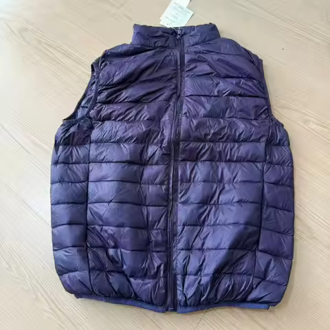 Coat Ultralight Sleeveless Puffer Vest Jacket Ultra Thin Warm Lightweight Down Jacket Waistcoat Wint