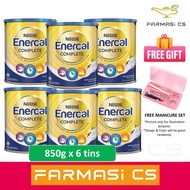 Enercal Complete 850g x 6 tins EXP:11/2026 FREE MANICURE SET [ nestle, vanilla, complete &amp; balance nutrition ]