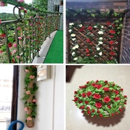 Two flower vines, super beautiful decorative long silk rose vines-SIMUN