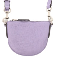 全新未使用 Gucci Logo 821831 紫色皮革迷你肩背包 紫色 1478 [二手] GUCCI