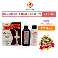 Havana Deep Black Hair Dye 28ml x 2