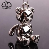 【DT】Gwwfs Teddy Bear Pendant Key Chains For Women Men Metal Alloy Bag Charm Car Keychain Key Ring Holder Gift hot