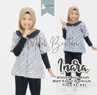 TUNIK Atasan Baju Batik Perempuan Anak Remaja XS S M L XL Motif Jumputan PAUD SD SMP SMA iNARA