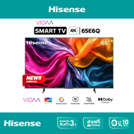 NEW 2025 Hisense TV 65E6Q ทีวี 65 นิ้ว 4K Ultra HD Smart TV Voice Control WIFI Build in Netflix & Yo